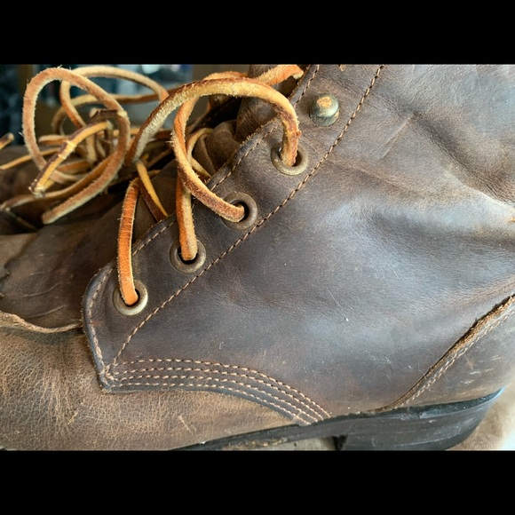 JUSTIN Brown Ladies vintage style boots(DISTRESS) - Picture 11 of 13